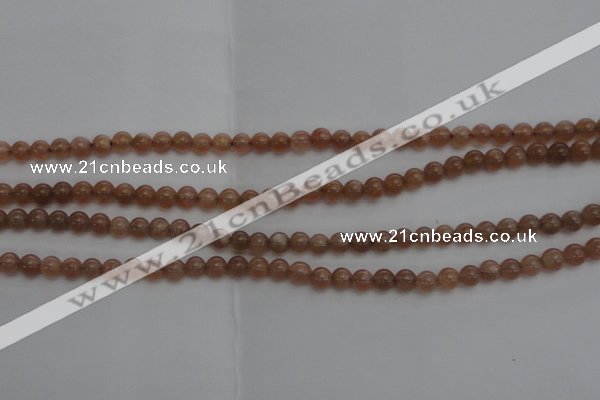 CMS1000 15.5 inches 4mm round AA grade moonstone gemstone beads