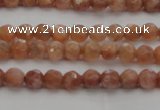 CMS1010 15.5 inches 4mm faceted round AA grade moonstone beads