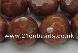 CMS1019 15.5 inches 20mm faceted round AA grade moonstone beads