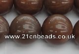 CMS1027 15.5 inches 18mm round AA grade moonstone gemstone beads