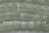 CMS1055 15.5 inches 6mm faceted round grey moonstone beads wholesale