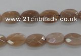 CMS107 15.5 inches 8*12mm faceted oval moonstone gemstone beads