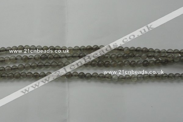 CMS1070 15.5 inches 4mm round grey moonstone beads wholesale