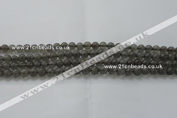 CMS1071 15.5 inches 6mm round grey moonstone beads wholesale