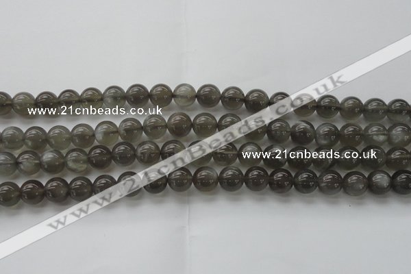 CMS1072 15.5 inches 8mm round grey moonstone beads wholesale