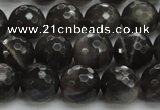 CMS1077 15.5 inches 10mm faceted round grey moonstone beads wholesale