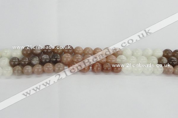 CMS1083 15.5 inches 10mm round mixed moonstone beads wholesale