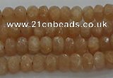 CMS1090 15.5 inches 4*6mm faceted rondelle moonstone beads