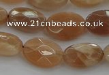 CMS1105 15.5 inches 10*14mm faceted oval moonstone gemstone beads