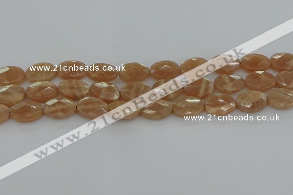 CMS1106 15.5 inches 12*16mm faceted oval moonstone gemstone beads