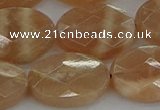 CMS1108 15.5 inches 15*20mm faceted oval moonstone gemstone beads