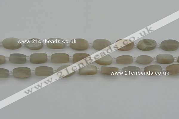 CMS1140 15.5 inches 10*16mm oval moonstone gemstone beads