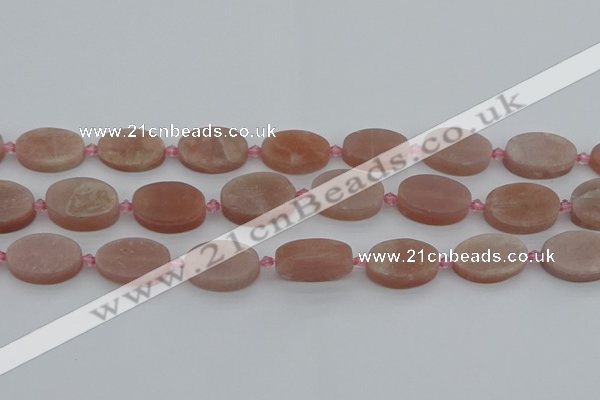 CMS1148 15.5 inches 15*22mm oval moonstone gemstone beads