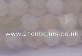 CMS1155 15.5 inches 10mm faceted nuggets white moonstone beads