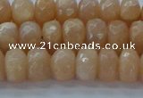 CMS1171 15.5 inches 5*8mm faceted rondelle moonstone beads
