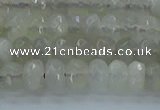 CMS1178 15.5 inches 4*6mm faceted rondelle grey moonstone beads