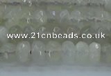 CMS1178 15.5 inches 4*6mm faceted rondelle grey moonstone beads