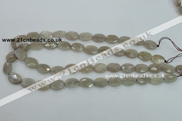 CMS132 15.5 inches 12*16mm faceted oval moonstone gemstone beads