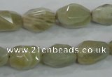 CMS133 15.5 inches 10*16mm faceted nugget moonstone gemstone beads