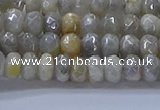 CMS1331 15.5 inches 4*6mm faceted rondelle AB-color grey moonstone beads