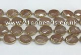 CMS1346 7.5 inches 15*20mm faceted oval moonstone beads