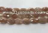 CMS1355 18*24mm - 20*25mm faceted octagonal moonstone beads