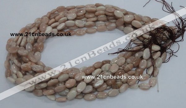 CMS14 15.5 inches 8*12mm oval moonstone gemstone beads wholesale