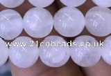 CMS1402 15.5 inches 8mm round white moonstone beads wholesale
