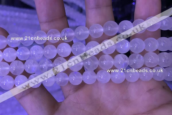 CMS1411 15.5 inches 10mm round white moonstone gemstone beads