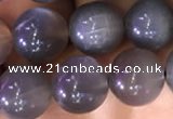 CMS1422 15.5 inches 8mm round black moonstone beads wholesale