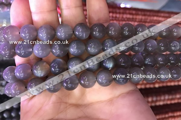 CMS1422 15.5 inches 8mm round black moonstone beads wholesale