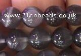 CMS1428 15.5 inches 6mm round black moonstone gemstone beads