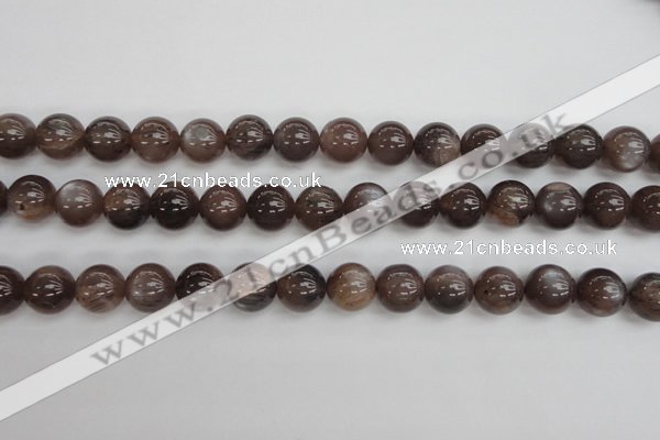 CMS143 15.5 inches 10mm round natural grey moonstone beads