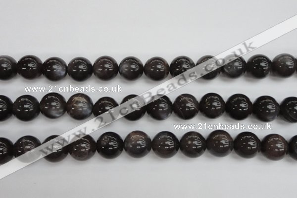 CMS146 15.5 inches 12mm round natural grey moonstone beads