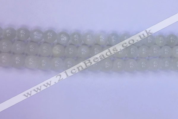 CMS1487 15.5 inches 8mm round white moonstone beads wholesale