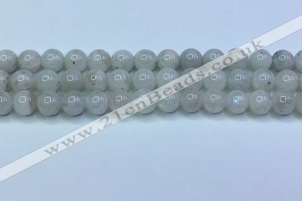 CMS1491 15.5 inches 8mm round white moonstone beads wholesale