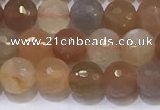 CMS1496 15.5 inches 6mmm faceted round rainbow moonstone beads