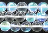 CMS1503 15.5 inches 10mm round synthetic moonstone beads wholesale