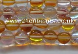 CMS1531 15.5 inches 6mm round synthetic moonstone beads wholesale