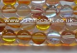 CMS1532 15.5 inches 8mm round synthetic moonstone beads wholesale