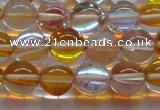 CMS1534 15.5 inches 12mm round synthetic moonstone beads wholesale