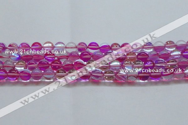 CMS1544 15.5 inches 12mm round synthetic moonstone beads wholesale