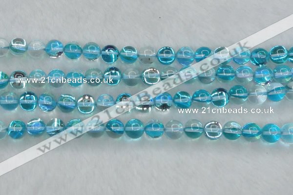 CMS1554 15.5 inches 12mm round synthetic moonstone beads wholesale