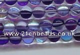 CMS1571 15.5 inches 6mm round synthetic moonstone beads wholesale