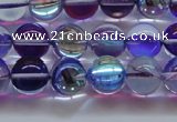 CMS1573 15.5 inches 10mm round synthetic moonstone beads wholesale