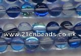 CMS1582 15.5 inches 8mm round synthetic moonstone beads wholesale