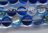 CMS1583 15.5 inches 10mm round synthetic moonstone beads wholesale