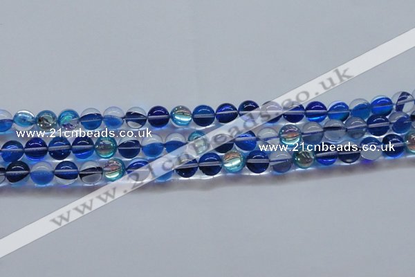 CMS1583 15.5 inches 10mm round synthetic moonstone beads wholesale