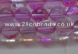 CMS1592 15.5 inches 8mm round synthetic moonstone beads wholesale