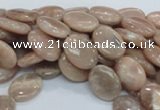 CMS16 15.5 inches 12*16mm oval moonstone gemstone beads wholesale